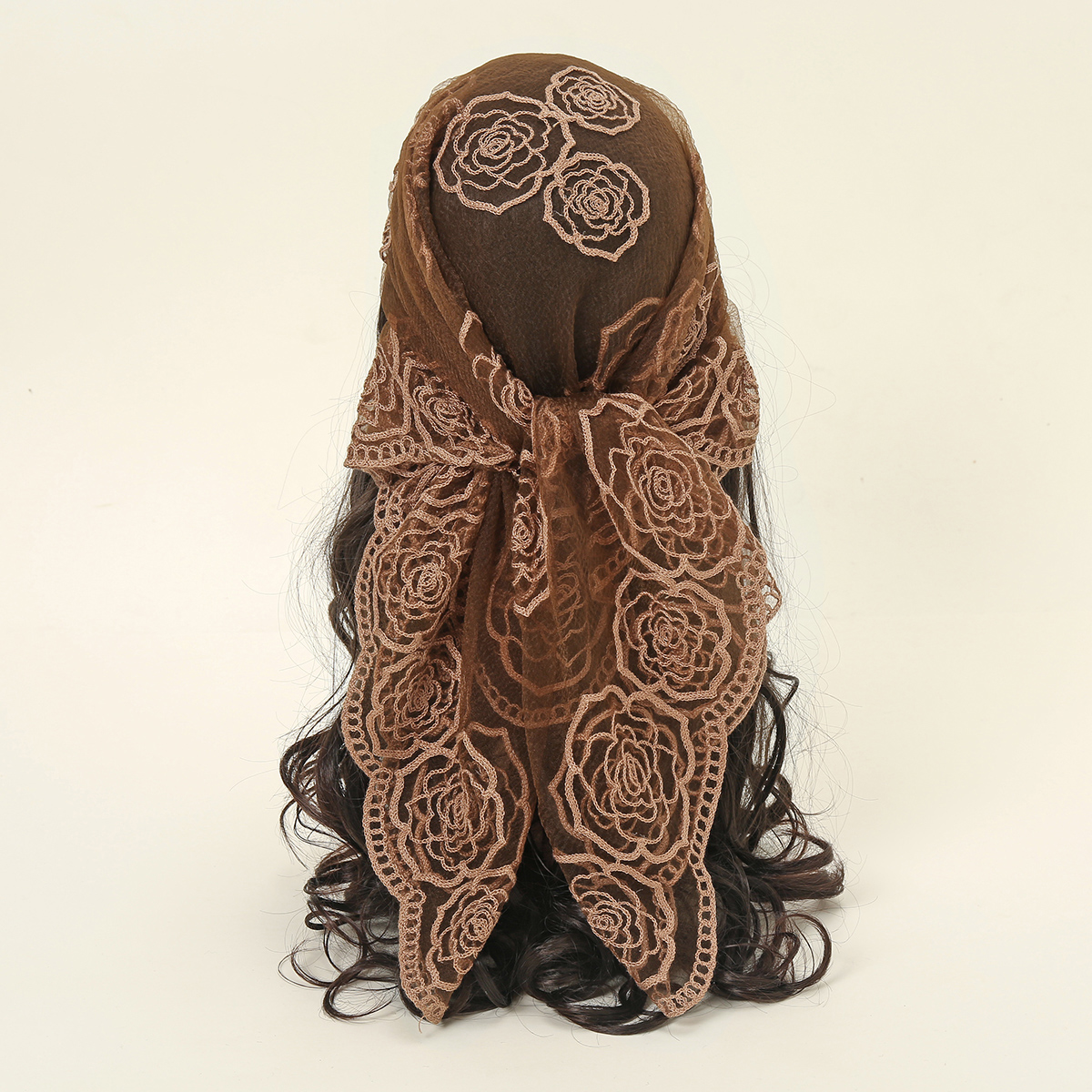 80*80cm Lace Square Bandanas S – обзор и цена Embroidery Hijab