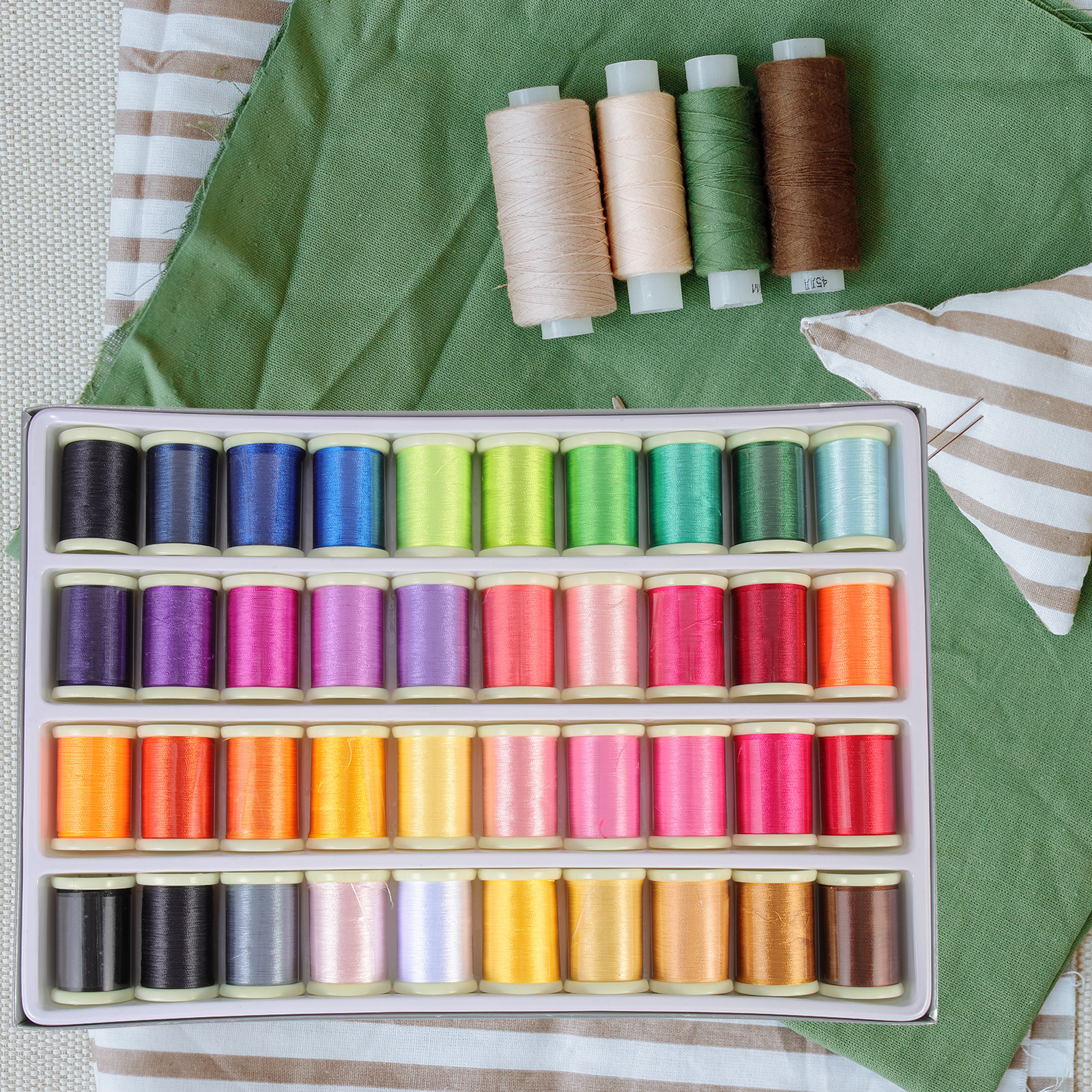40 Rolls Household Embroidery  – обзор и цена Embroidery Kit Set