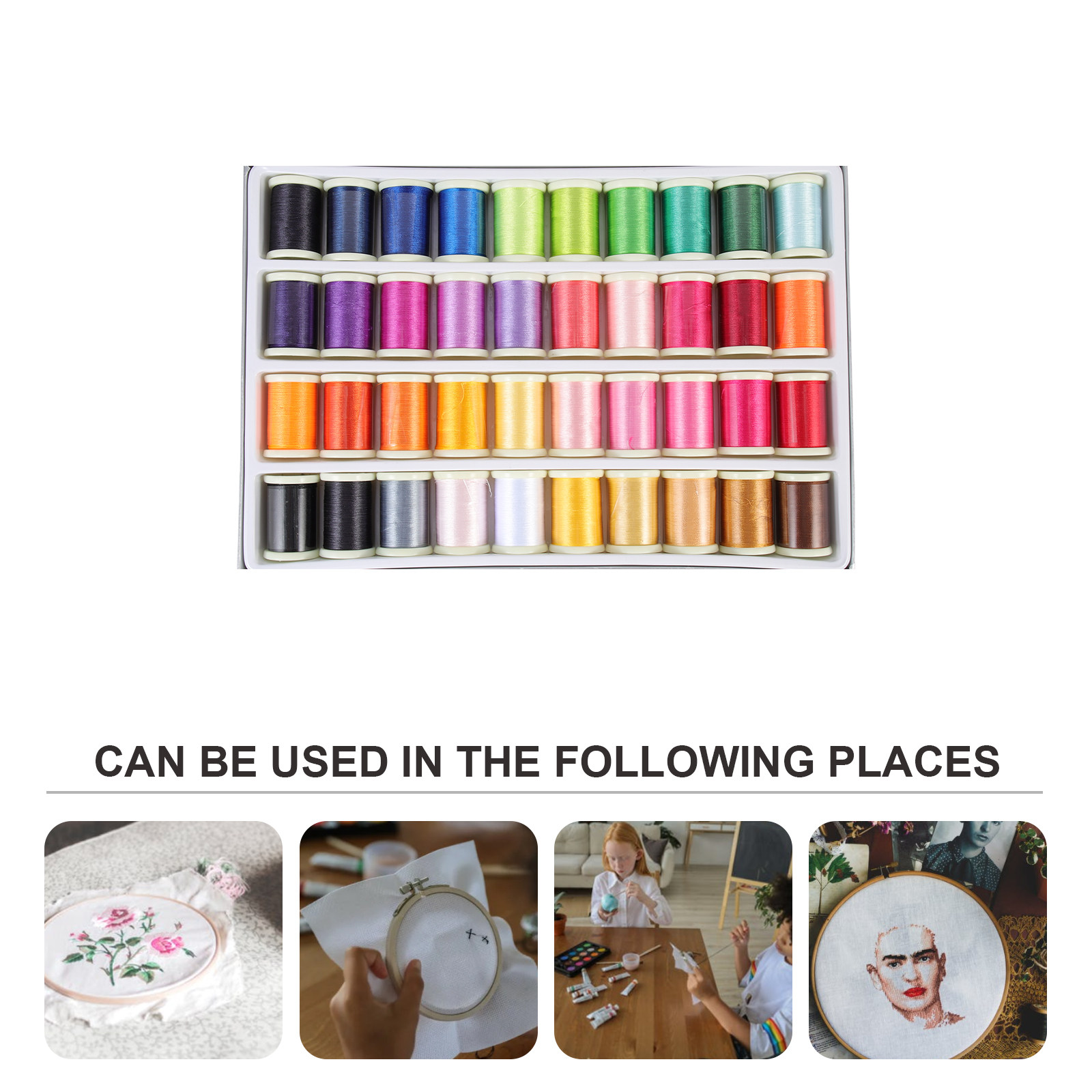 40 Rolls Household Embroidery  – обзор и цена Embroidery Kit Set