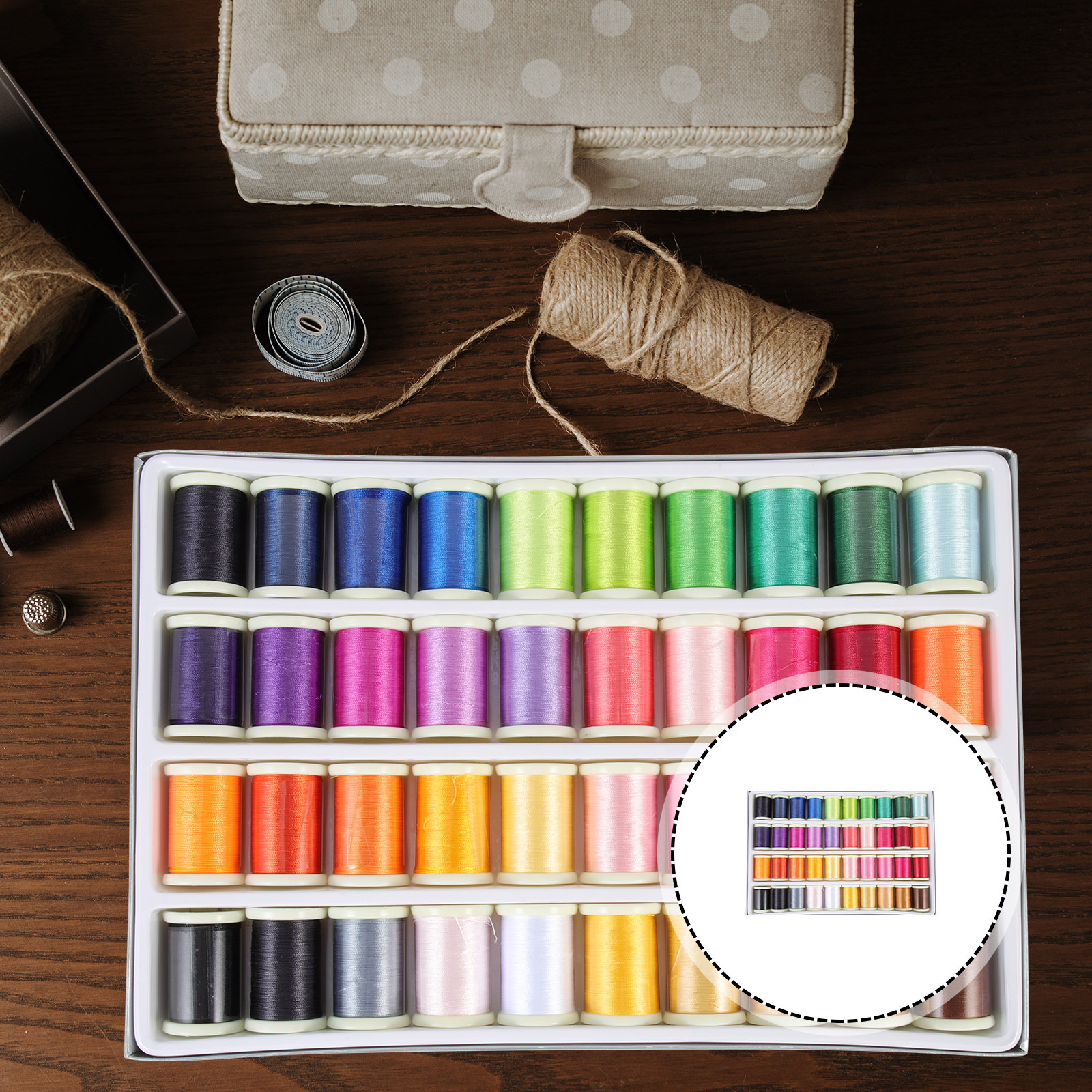 40 Rolls Household Embroidery  – обзор и цена Embroidery Kit Set
