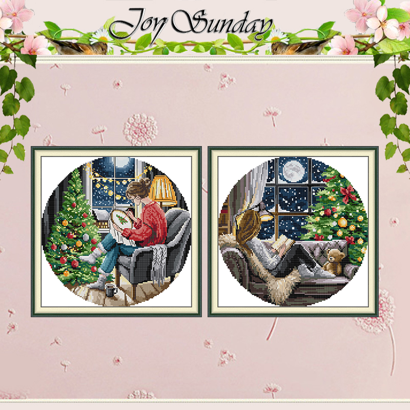 The Christmas Tree and Girl Pa – обзор и цена Embroidery Tas