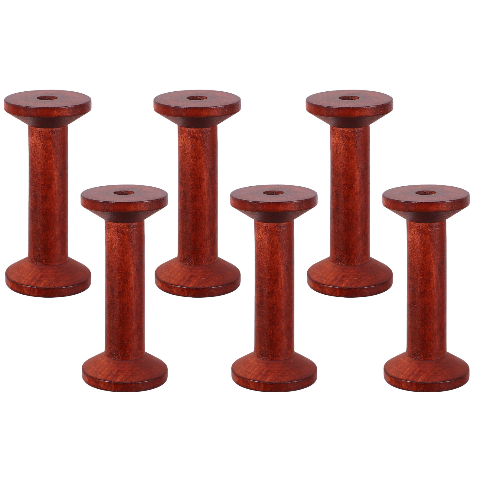 6Pcs Wooden Empty Spools for C – обзор и цена Embroidery Yarn