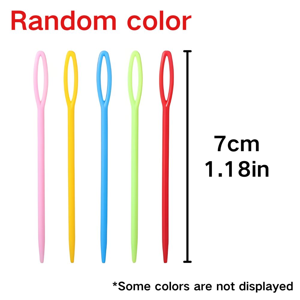 50/150pcs 7cm Random Blunt Tip – обзор и цена Embroidery Yarn