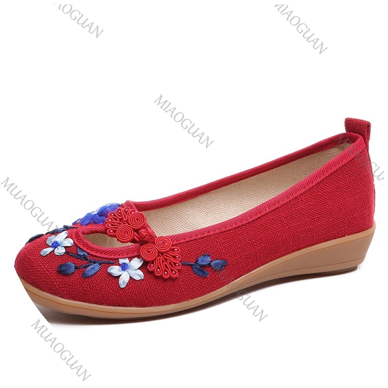 Embroidered Women Comfort Wedg – обзор и цена Embroidery Shoes