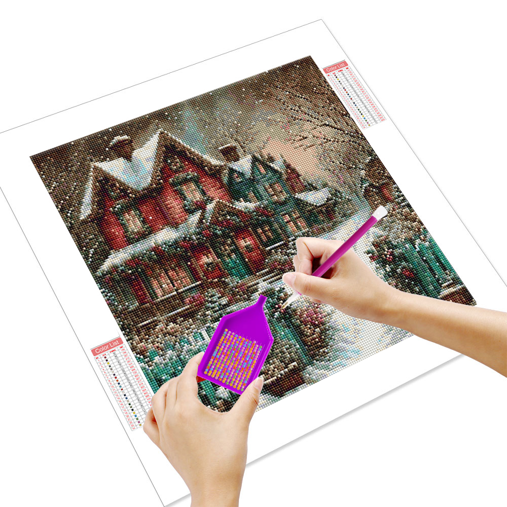 1pcs Diamond Painting Snowy Vi – обзор и цена Embroidery House