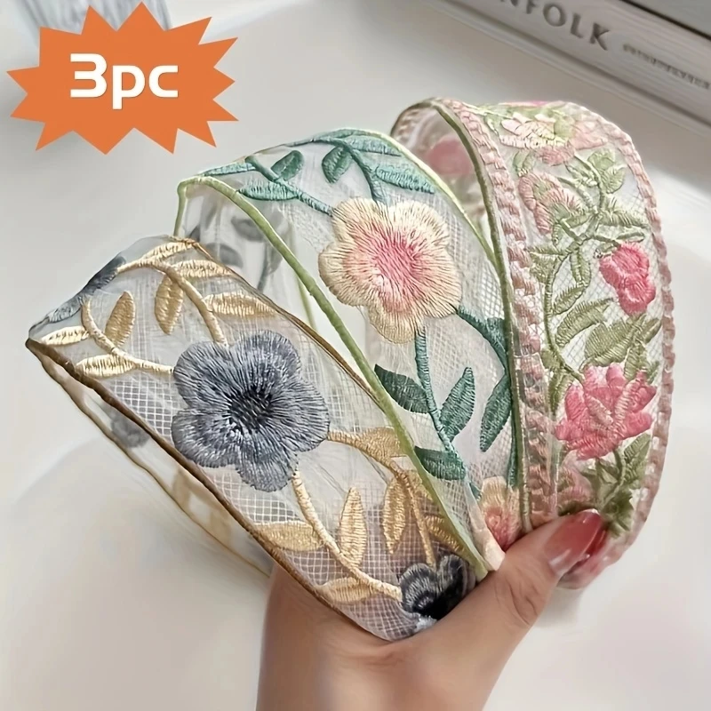 1/3pcs Elegant Chiffon Embroid – обзор и цена Embroidery Zone