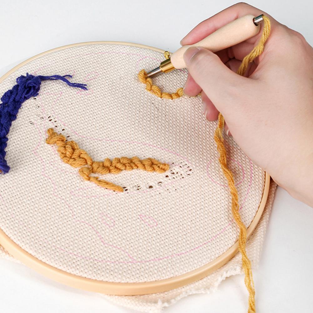 Embroidery Needle Wooden Handl – обзор и цена Punch Needle Handle