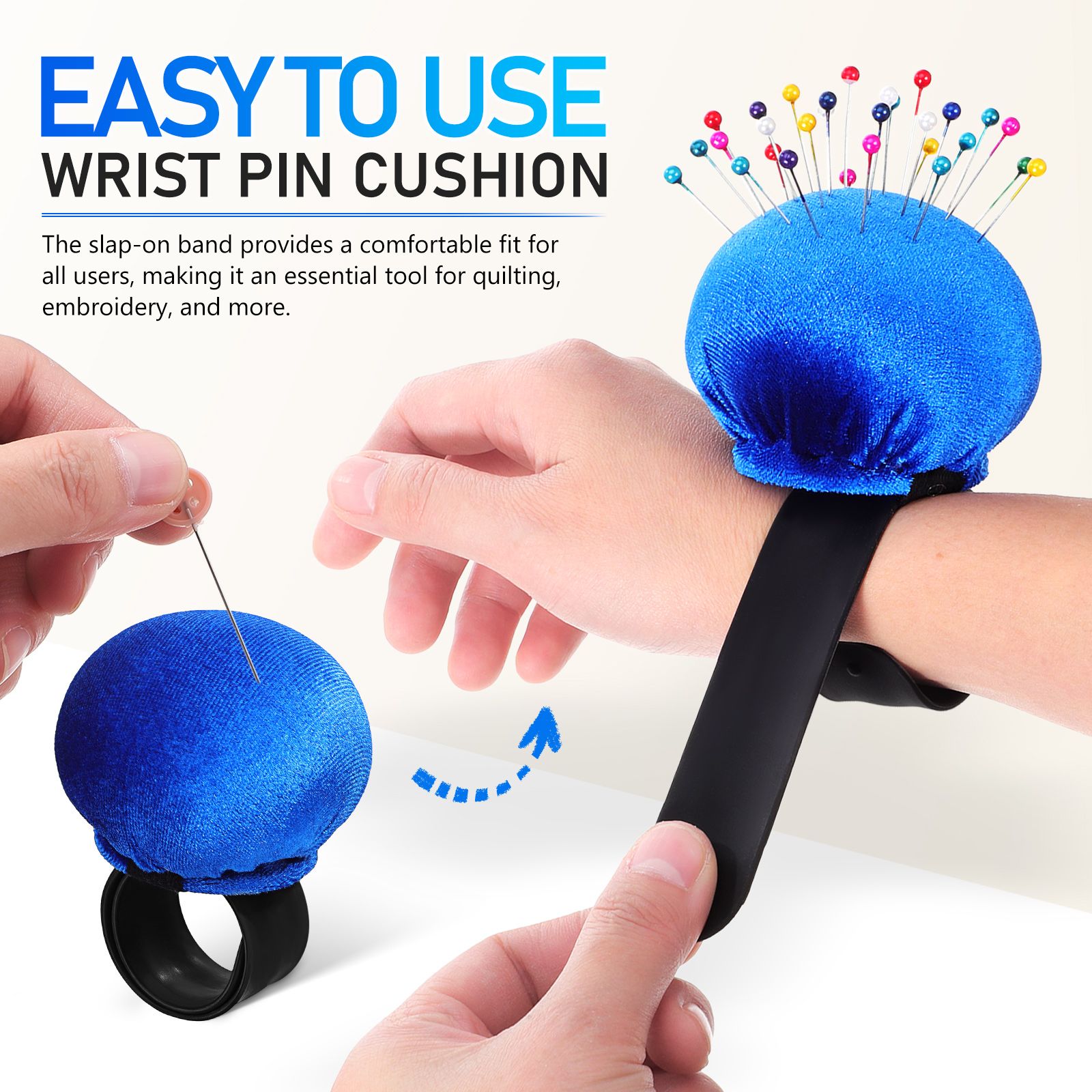 Wrist Pin Cushion Sewing Needl – обзор и цена Embroidery Bracelet