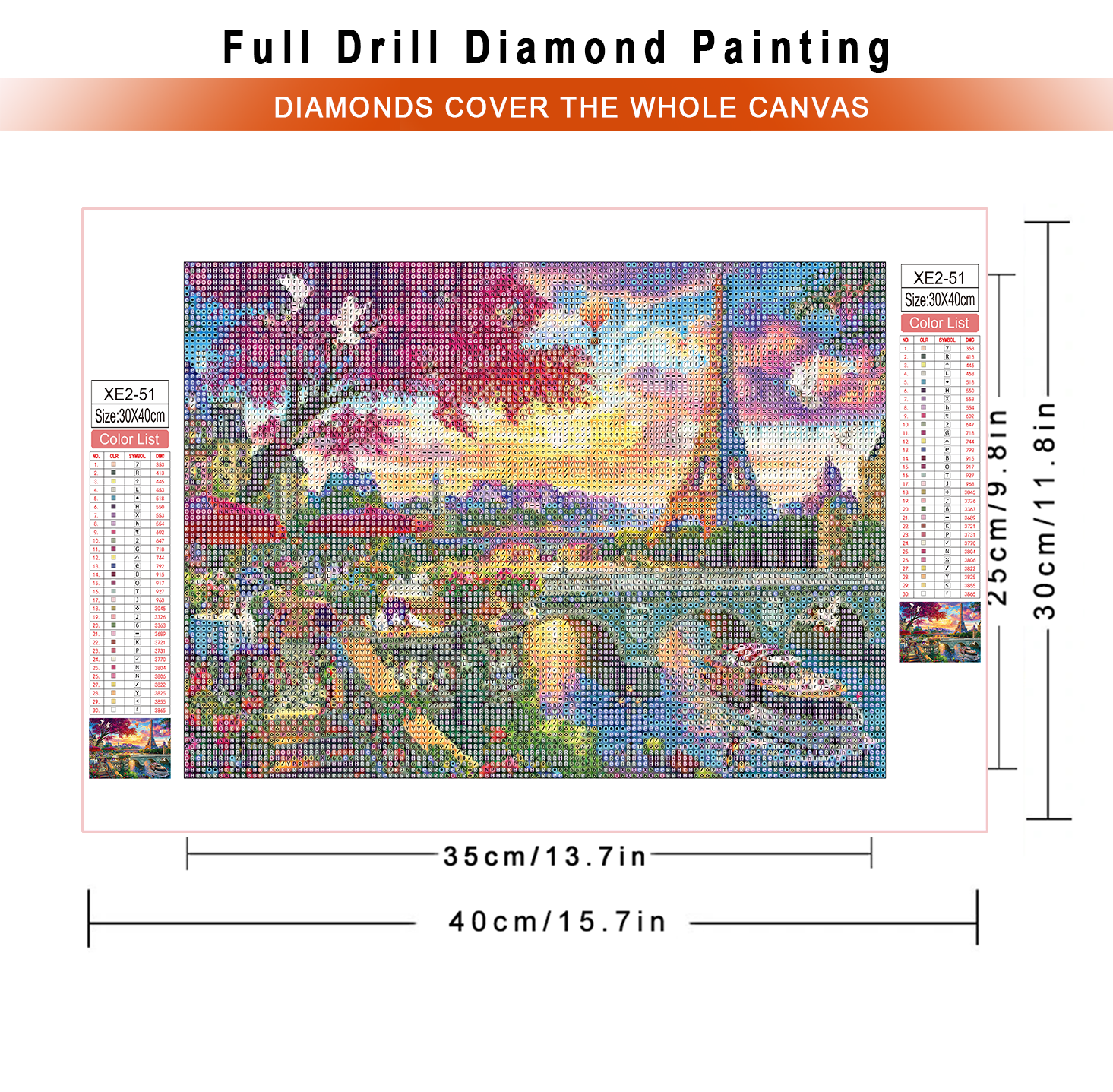 1pc frameless  diamond paintin – обзор и цена Embroidery House