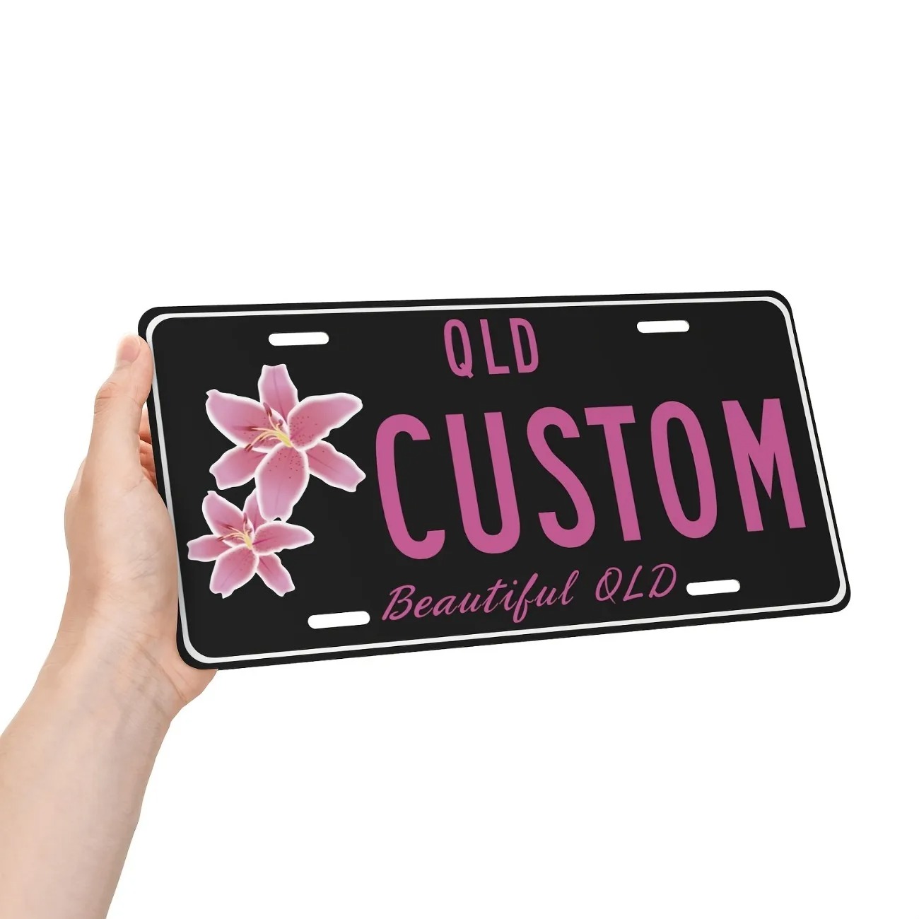 Custom Text Aluminum License P – обзор и цена Embroidery Water
