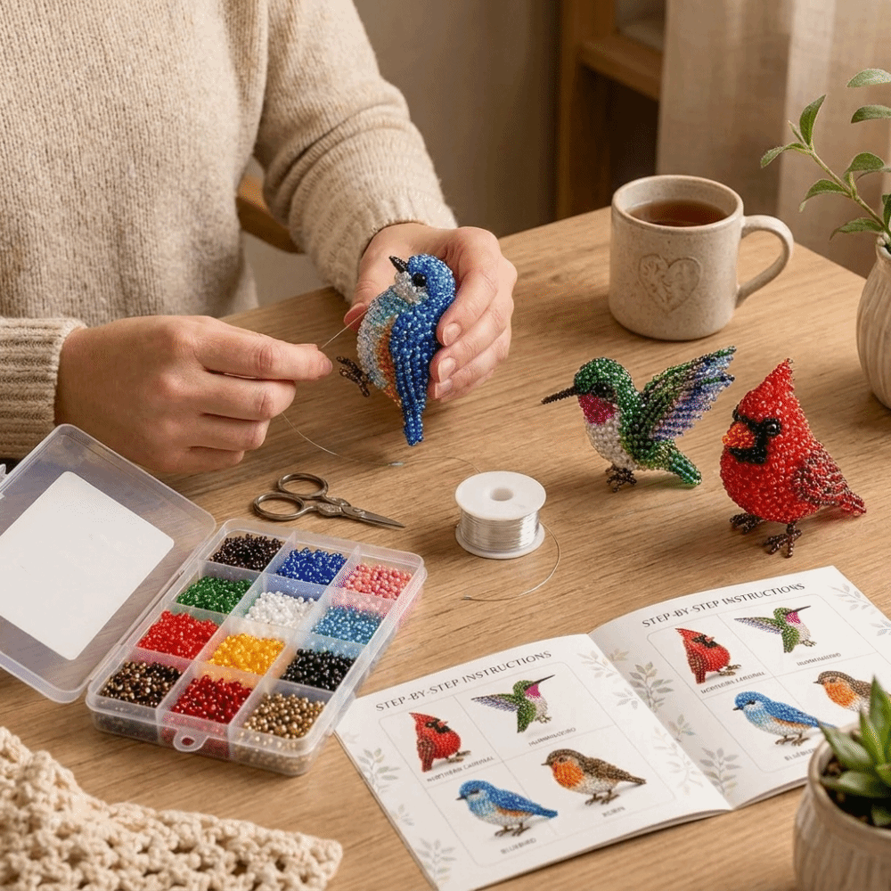 Handmade DIY Animal Bead Embro – обзор и цена Embroidery Kit Set