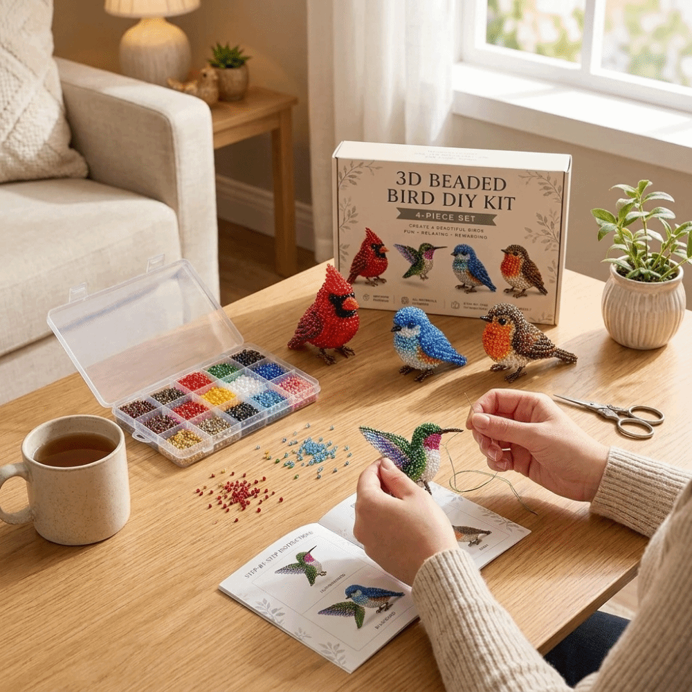 Cute Handmade DIY Animal Bead  – обзор и цена Embroidery Kit Set