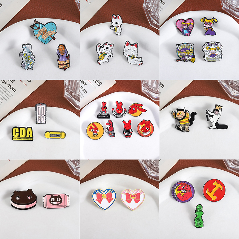 2-7pcs/sets Comics Enamel Pins – обзор и цена Embroidery House