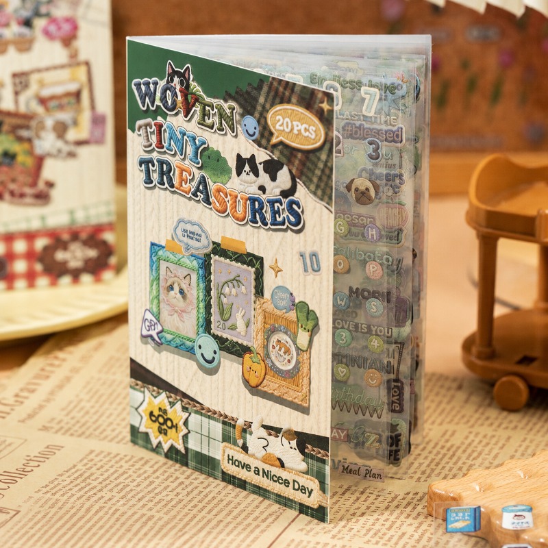 Simulated Embroidery Sticker B – обзор и цена Embroidery Journal Book
