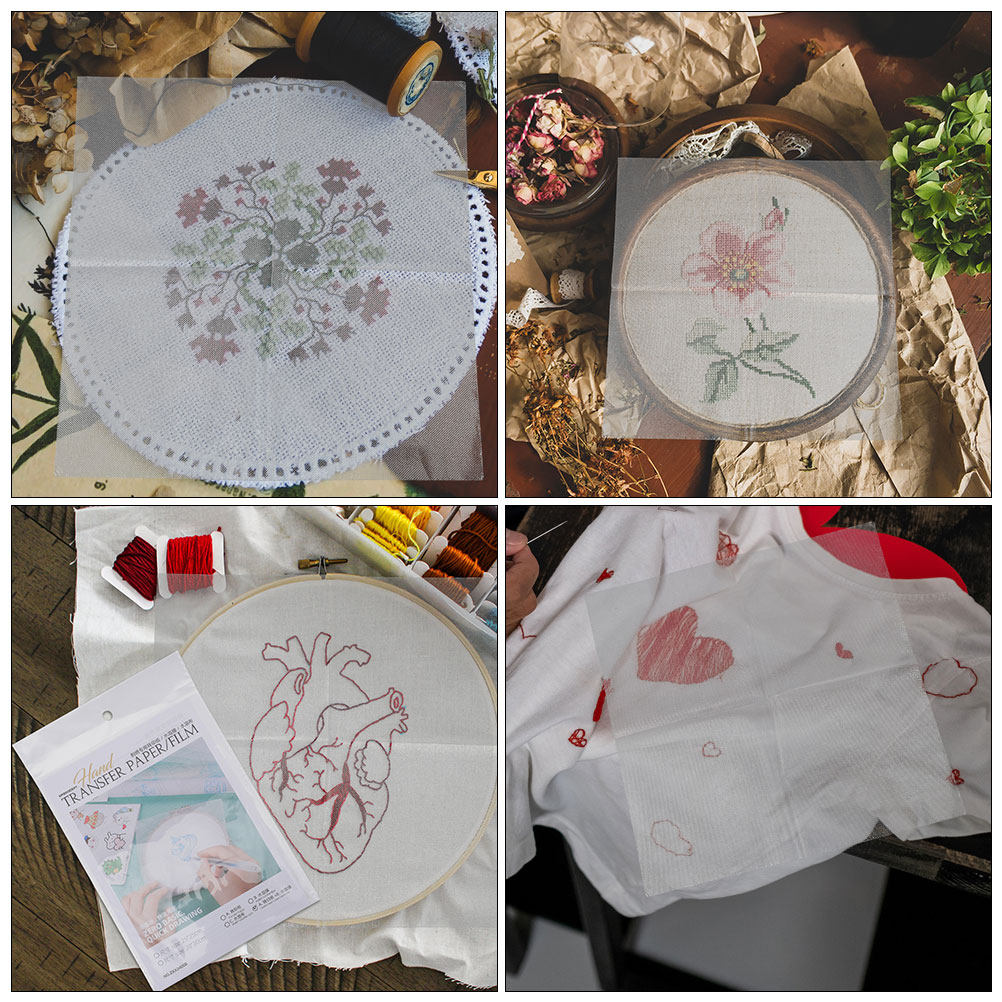 8Pcs Water Soluble Embroidery  – обзор и цена Embroidery Kit Set