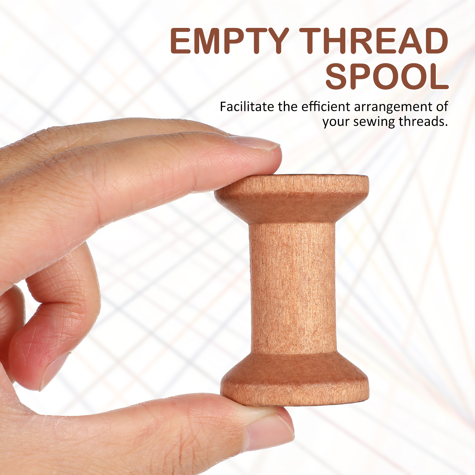 20Pcs Empty Wood Spools Thread – обзор и цена Embroidery Yarn