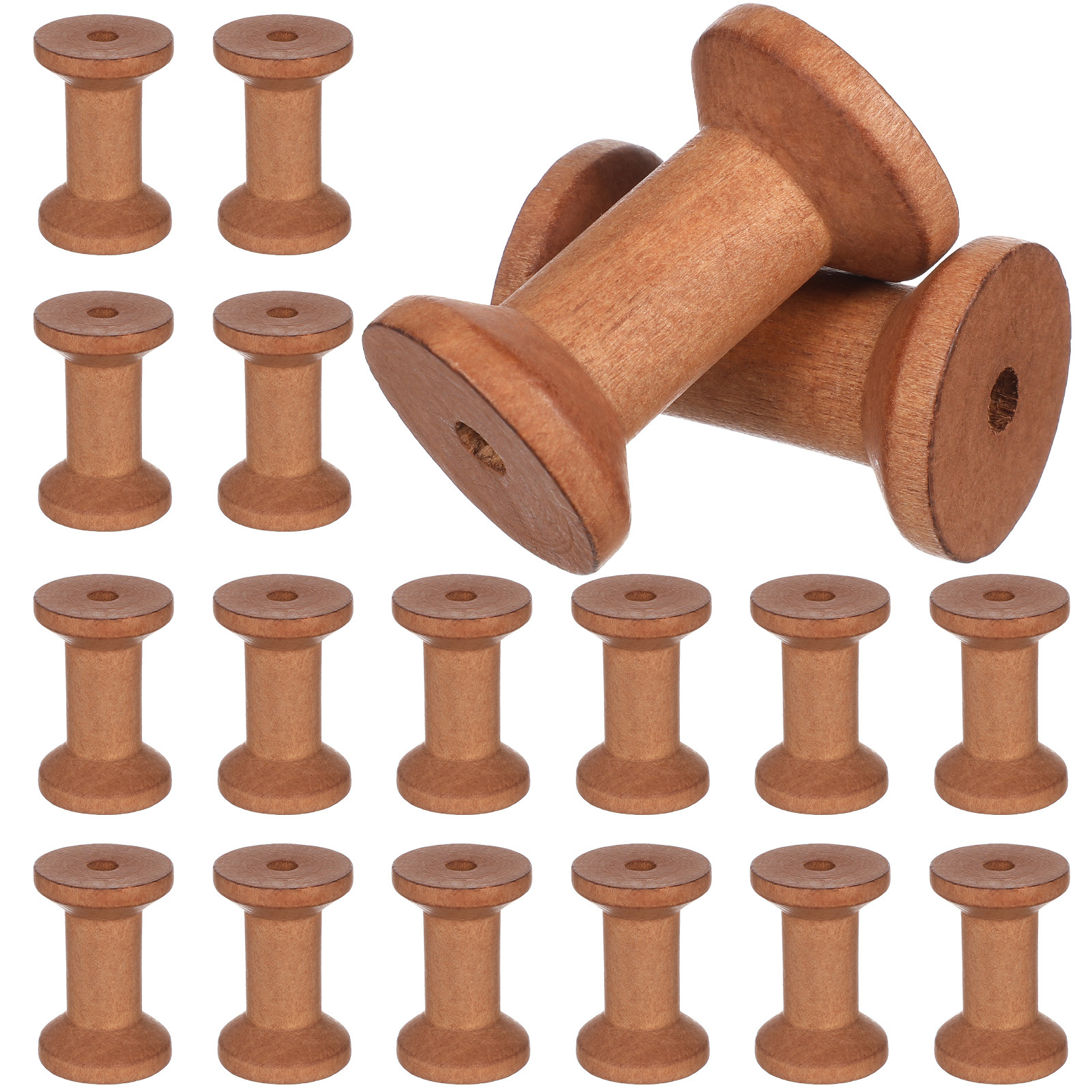 20Pcs Empty Wood Spools Thread – обзор и цена Embroidery Yarn