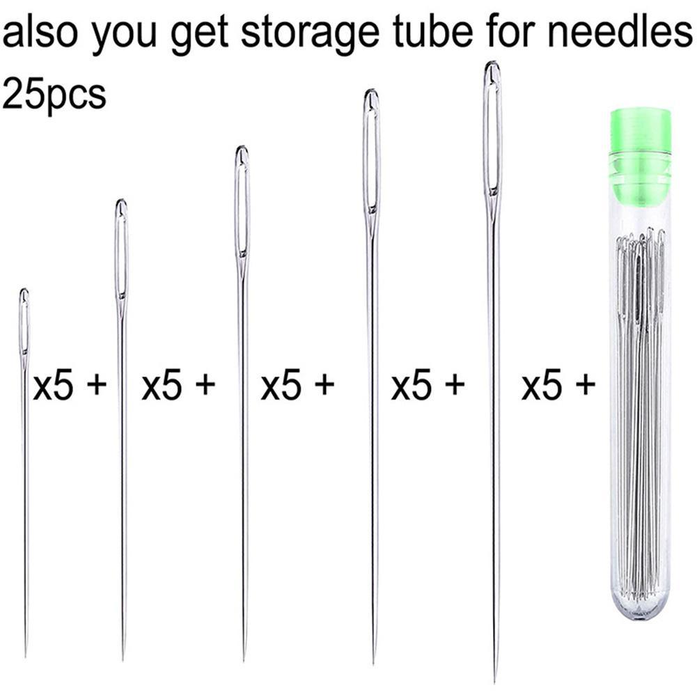 25 Pcs Large Eye Stitching Nee – обзор и цена Embroidery Needle
